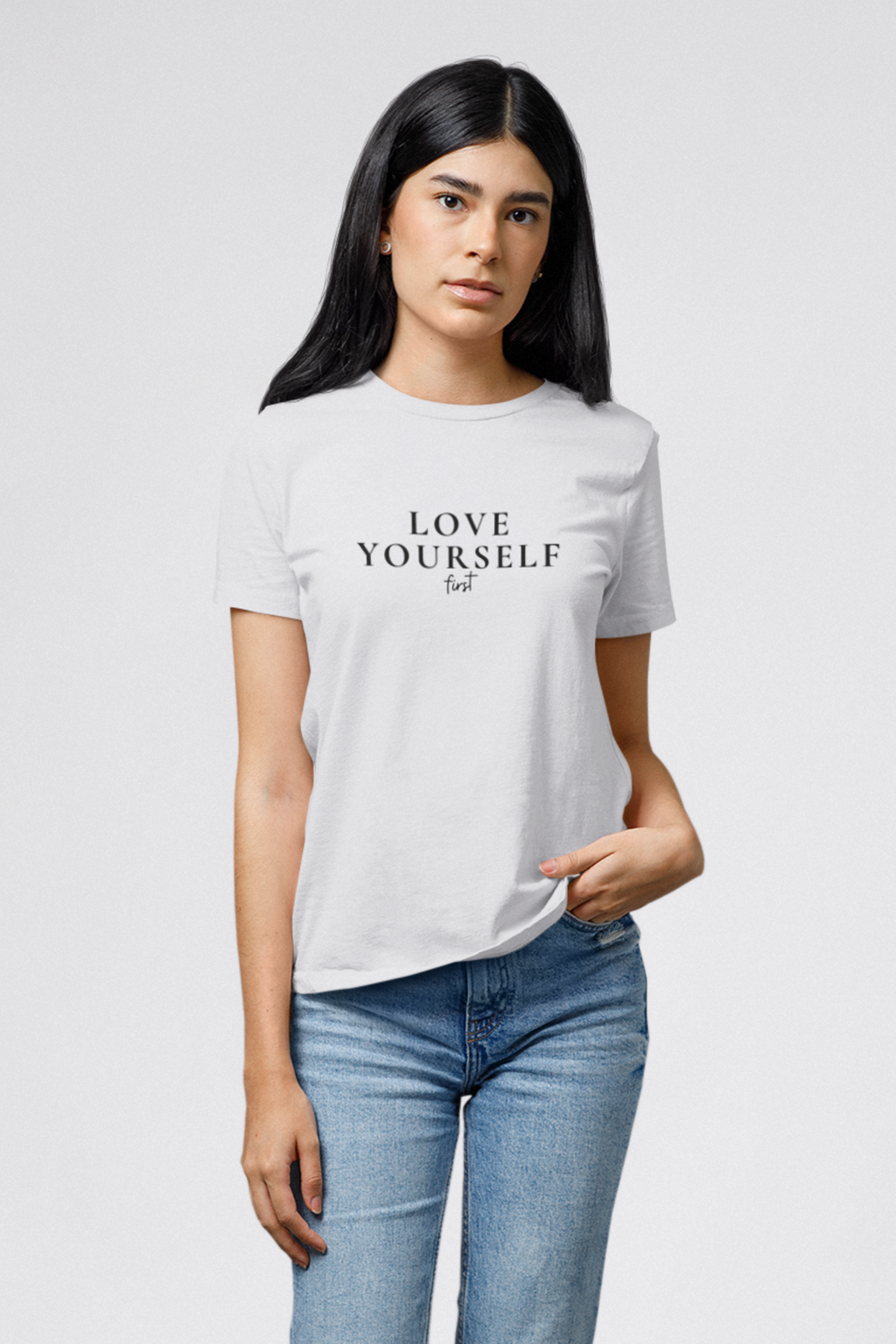 "Love Yourself First" Motivational T-Shirt - First Steps Edition